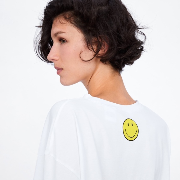 ZARA SMILEY® ORIGINALS T-SHIRT SMILEY FACE Round - Picture 6 of 10